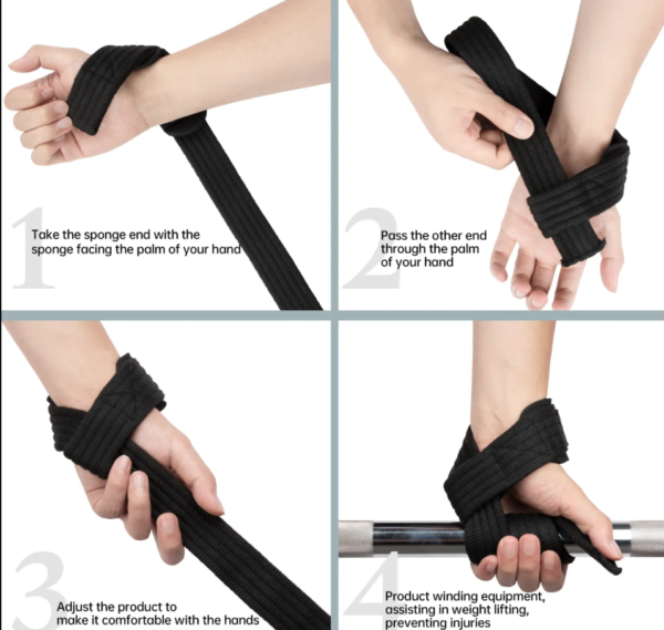 Straps Correa Levantamiento Pesas Gym - Imagen 5